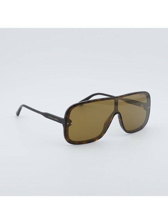 Bottega Veneta BV0167S 003 Sunglasses Havana Shield Frame, Brown Lenses main image 10
